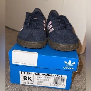 Adidas Kids Handball Spezial Shoes - Navy and Pink